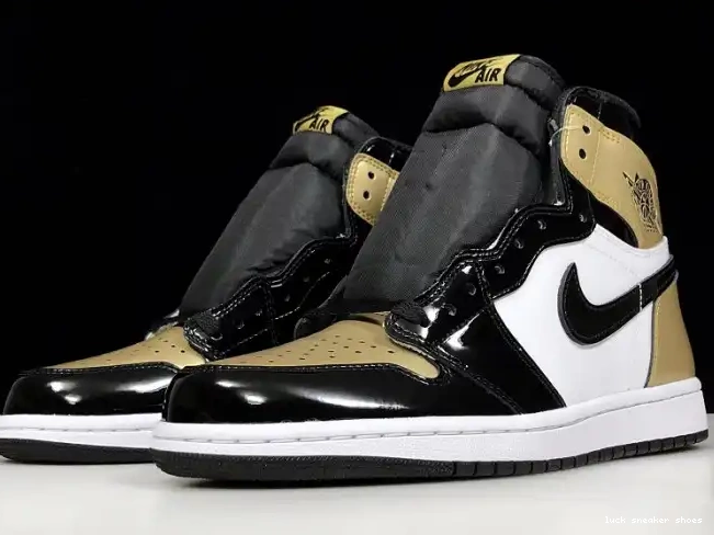 Reps LUCY Retro 1 861428-007 Jordan High Air Glod Toe 0514